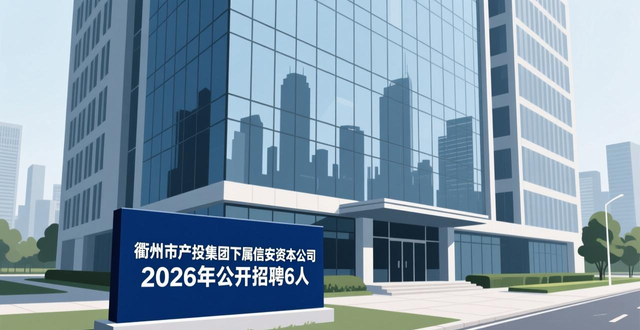 衢州市产业投资控股集团 信安资本 招聘公告_招聘