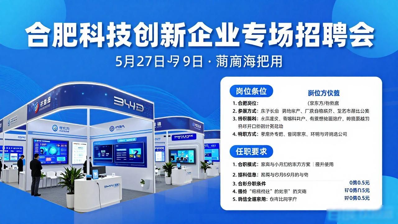 合肥最新招聘会安排_招工_合肥2026年招聘信息