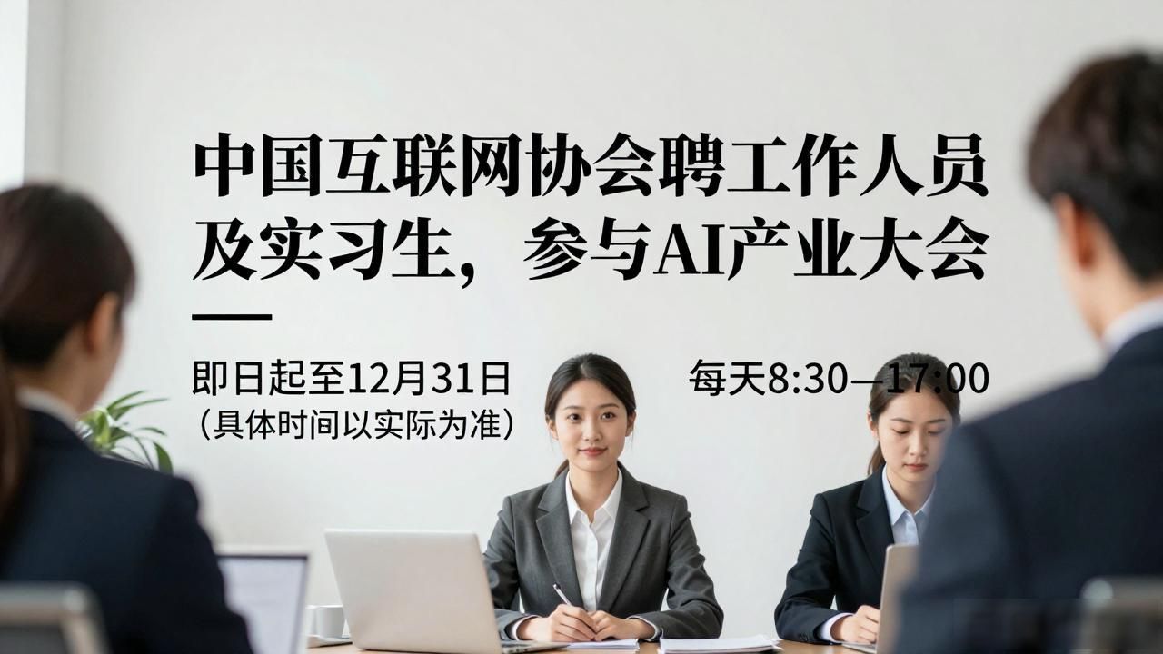 中国互联网协会人工智能大会_项目运营岗招聘_招聘