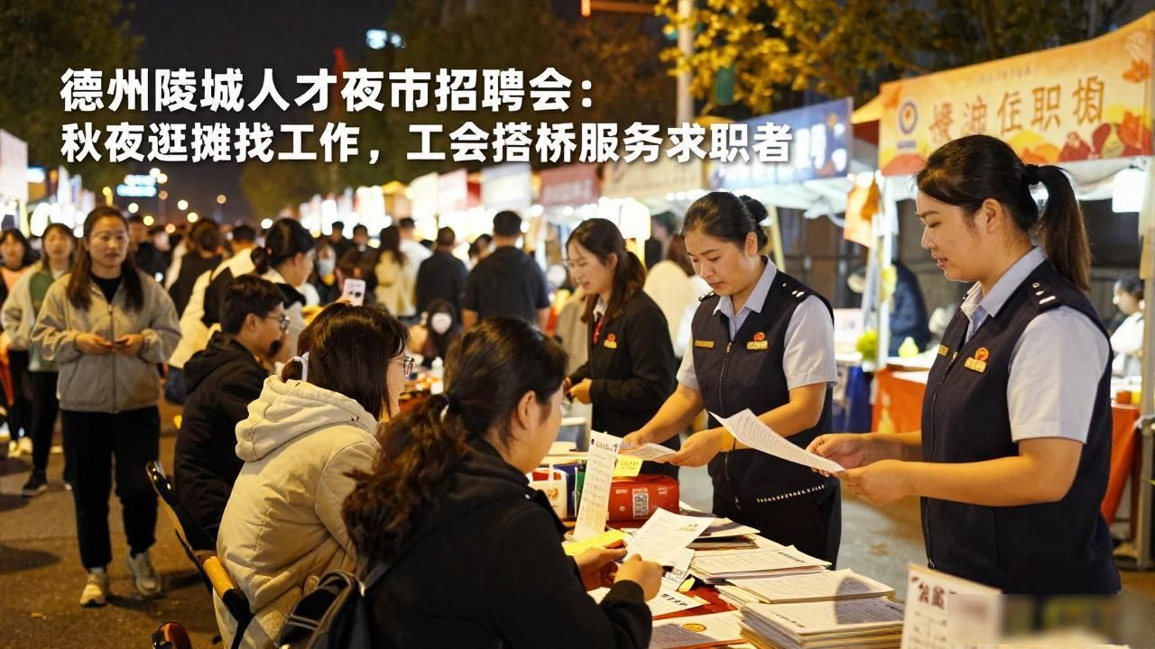 招聘会_人才夜市_工会就业服务