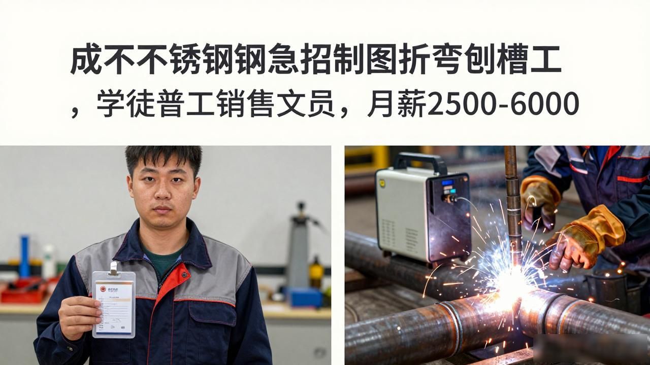 折弯中工招聘_不锈钢加工行业招聘_招聘