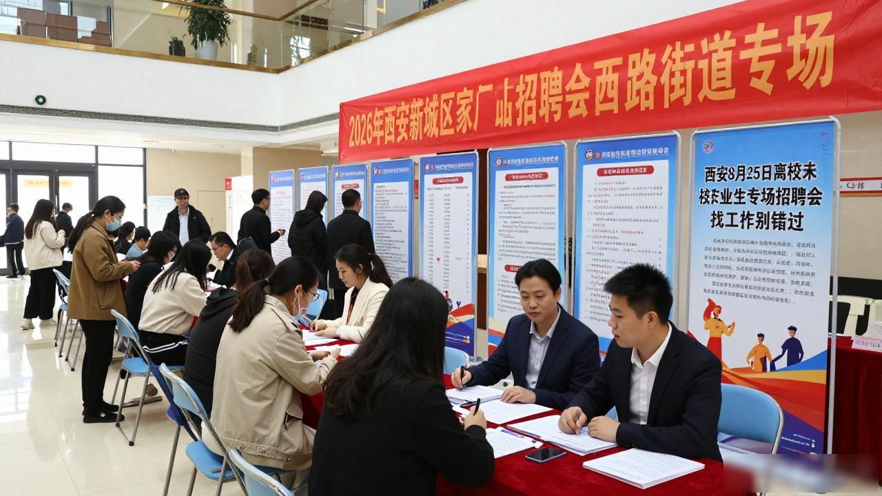 西安市离校未就业毕业生专场招聘会_招聘会_西安人才市场招聘会