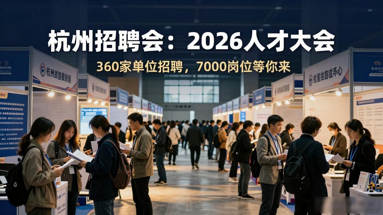 招聘会_杭州招聘会AI岗位_2026杭州国际人才交流与项目合作大会