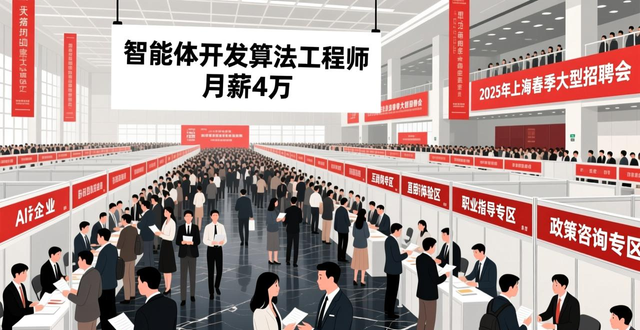 上海春季招聘会 AI岗位需求增长 人工智能赋能就业_招聘会