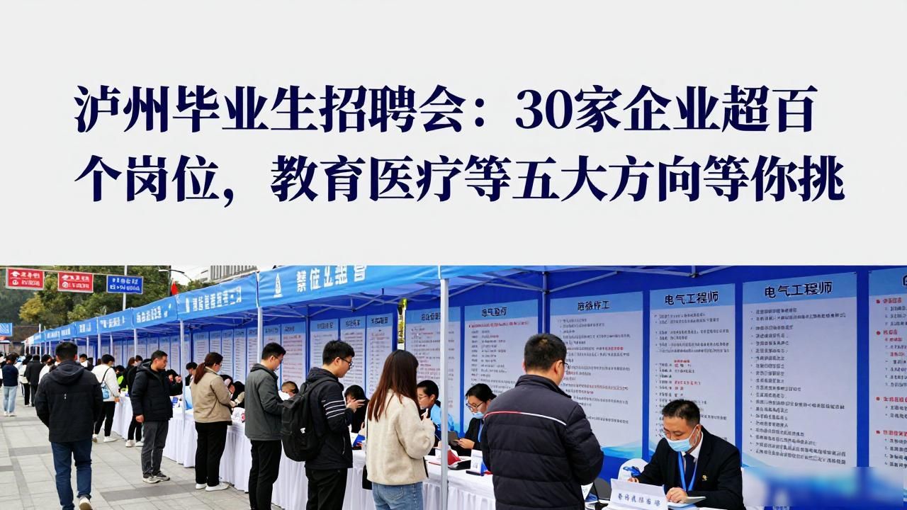 泸州高校毕业生专场招聘会_教育类岗位_招聘会