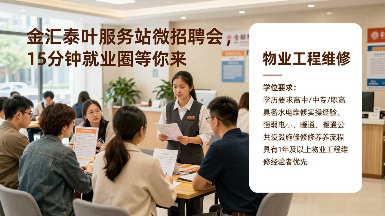 贤乐业泰叶服务站微招聘_金汇微招聘_招聘会