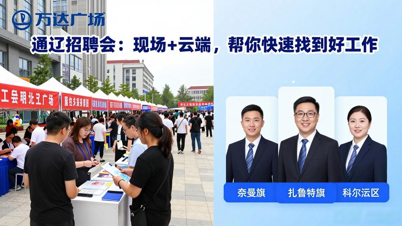 通辽市总工会校园直播带岗 线下专场招聘 创业展示综合服务_招聘会