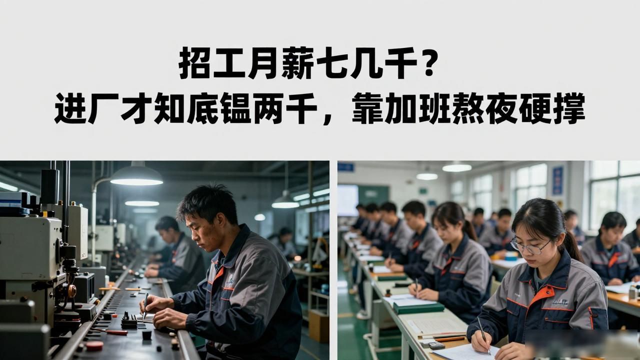 工厂月薪七八千包吃住_招工_流水线苛刻管理年轻人逃离