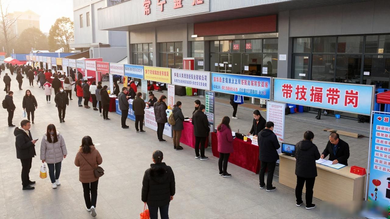常宁市人力资源市场 首场室内招聘会 线上线下求职招聘服务_招聘会