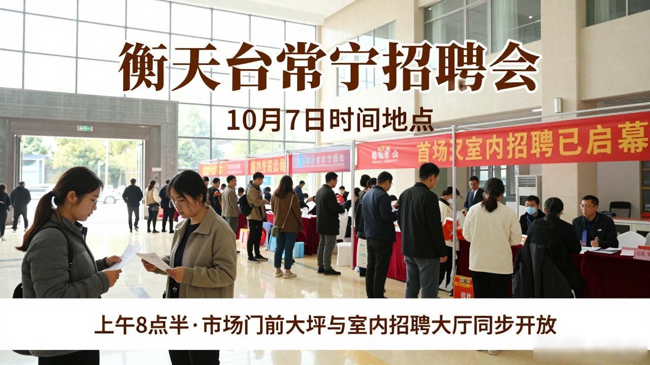 常宁市人力资源市场 首场室内招聘会 线上线下求职招聘_招聘会