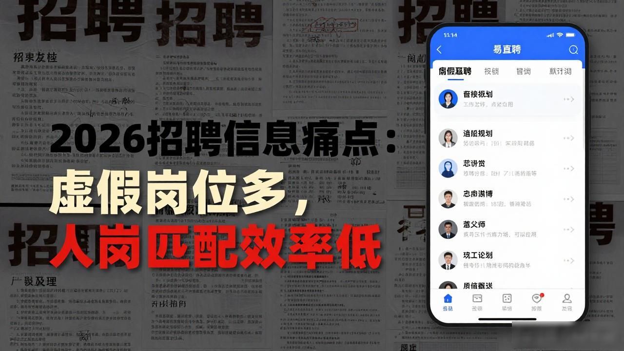 人岗匹配效率偏低_招聘信息_2026招聘行业痛点解析虚假岗位多