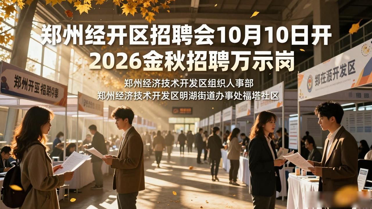 中原福塔西广场招聘会_招聘会_郑州经开区2026年金秋招聘会