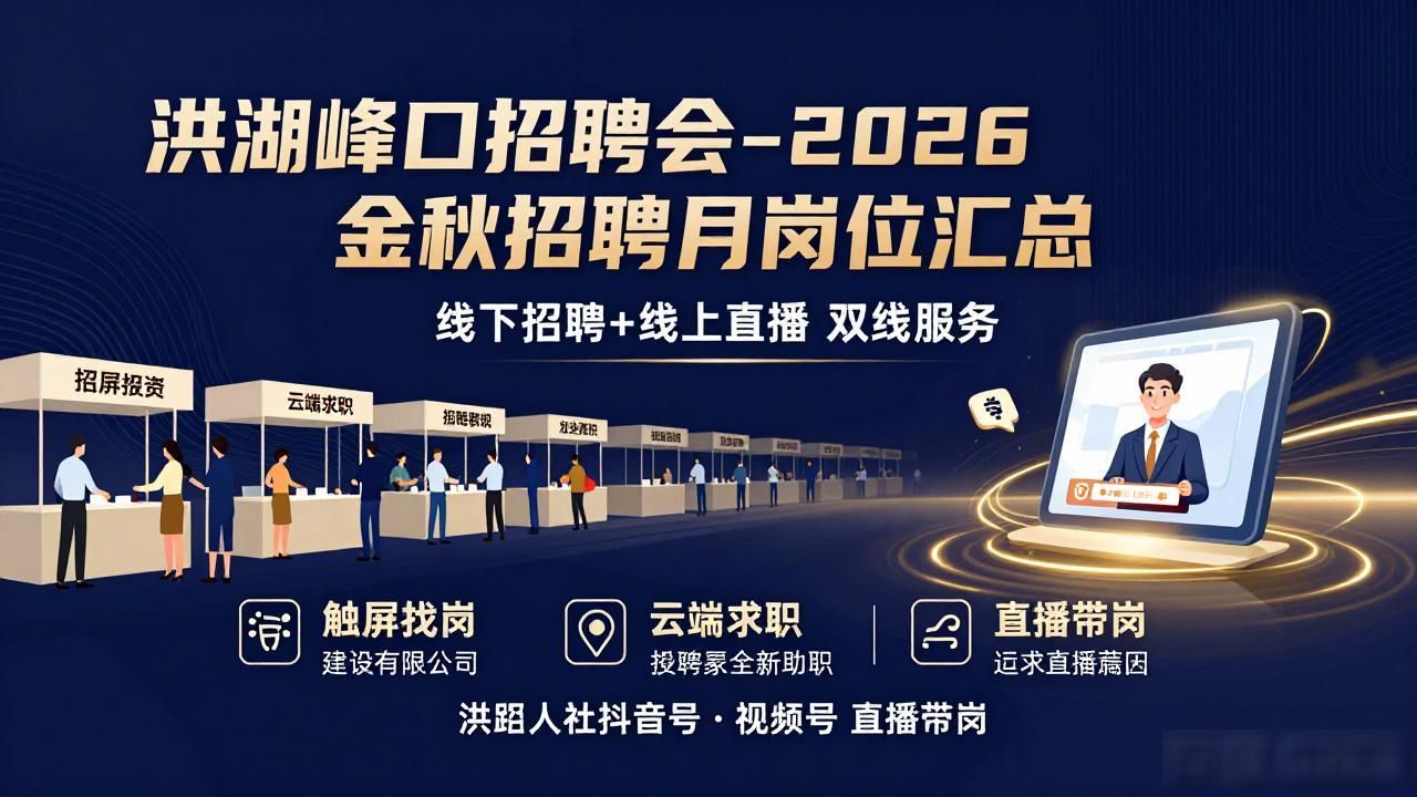 洪湖市金秋招聘月 峰口专场招聘会 就业岗位精准匹配_招聘会