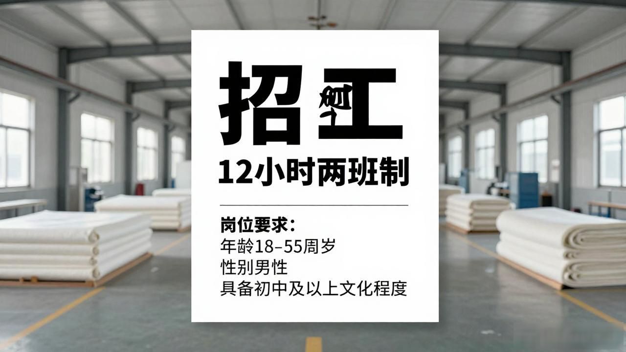 无纺布生产车间操作工招聘_浙江宝仁和中科技有限公司招工_招工