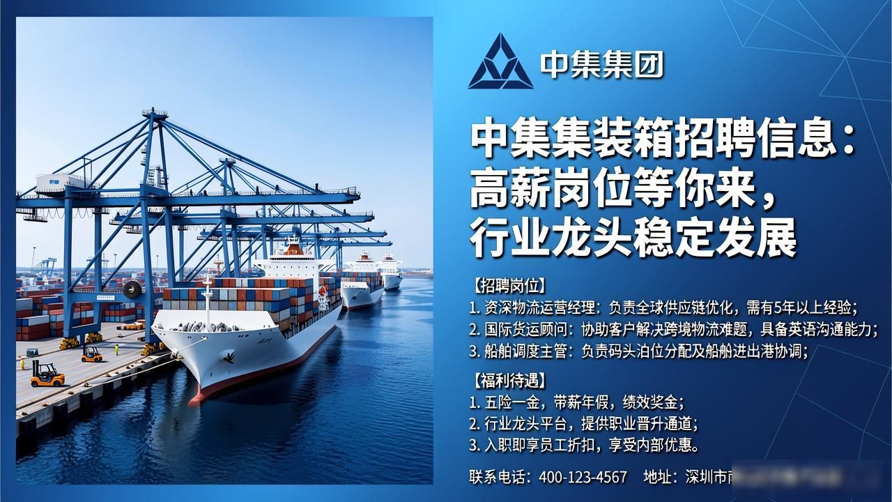 招聘信息_AI资深经理岗位职责要求_中集集装箱招聘岗位