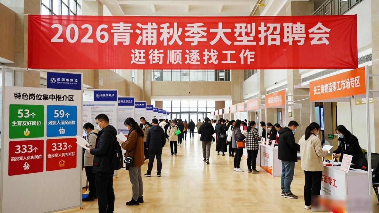 青浦吾悦广场秋季招聘会_招聘会_青浦区百日千万招聘行动