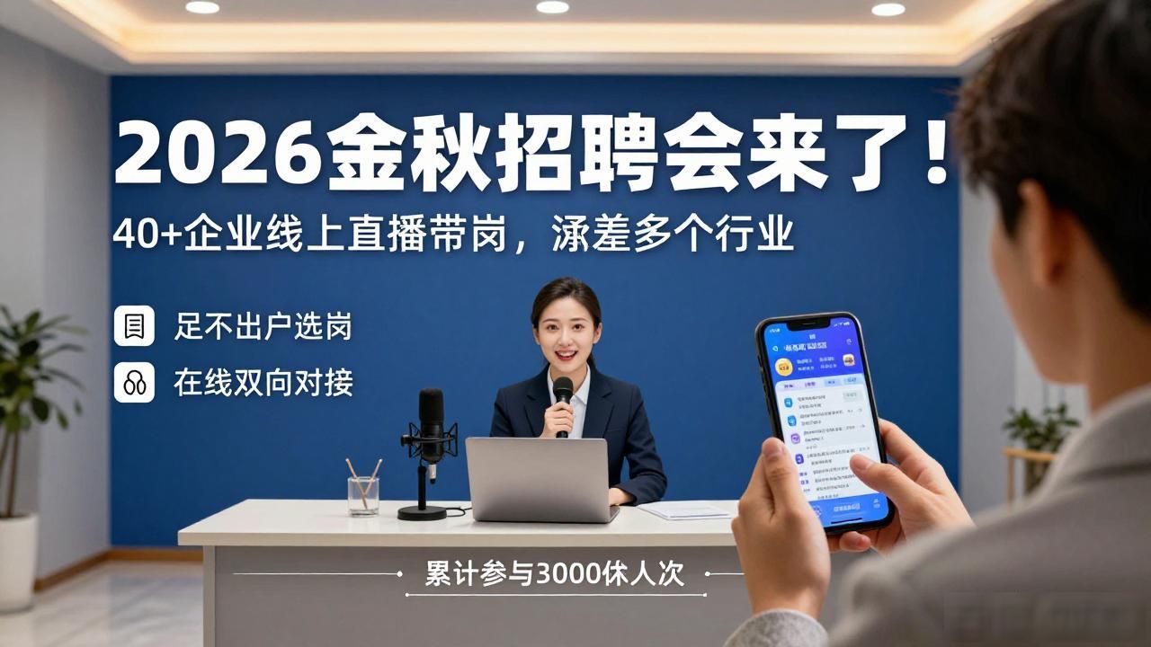 招聘会 线上直播带岗 惠民政策_招聘会