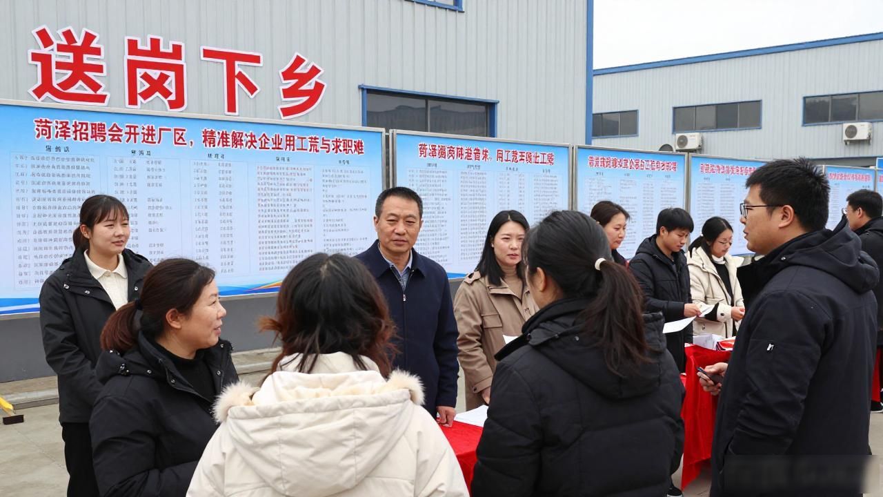 招聘会_菏泽招聘会 送岗下乡 就近高质量就业