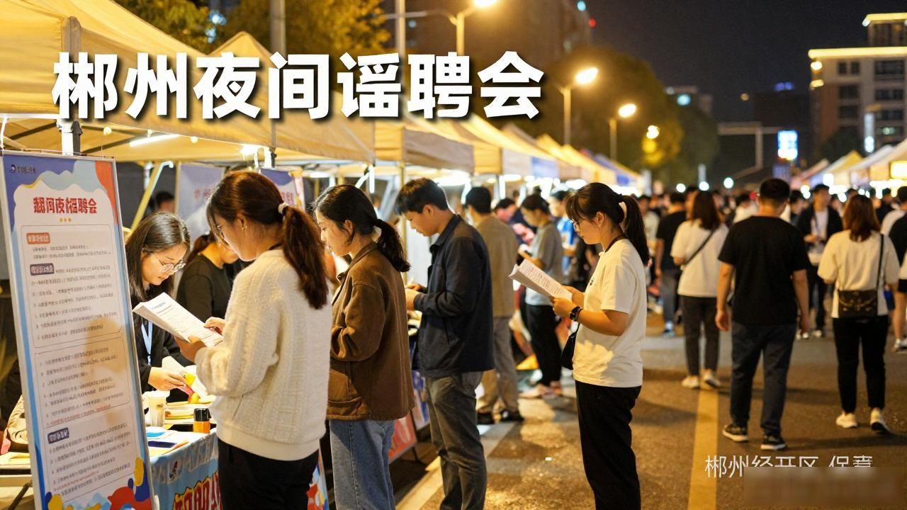 郴州经开区夜间专场招聘会_招聘会_智能制造行业招聘会