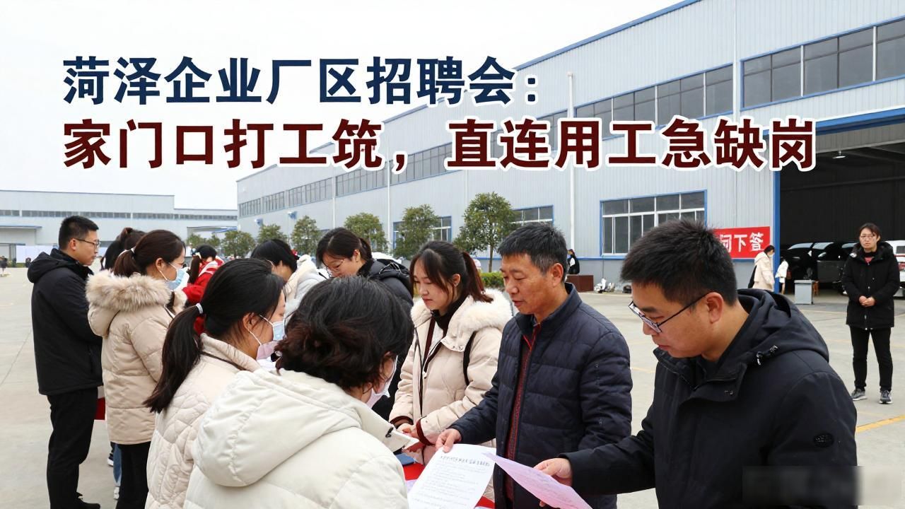 菏泽招聘会 送岗下乡 家门口就业_招聘会