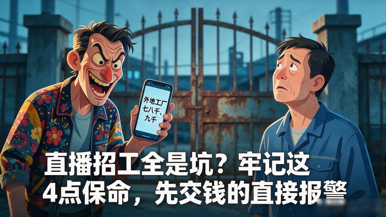 直播招工骗局_短视频招工避坑_招工