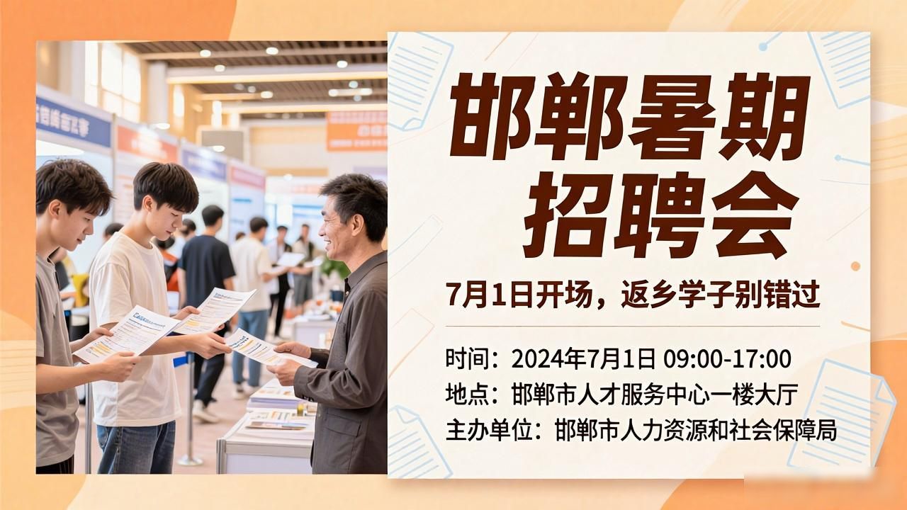 招聘会_2026邯郸市暑期系列招聘会 邯郸人才大厦招聘会 邯郸道历史文化街区招聘会
