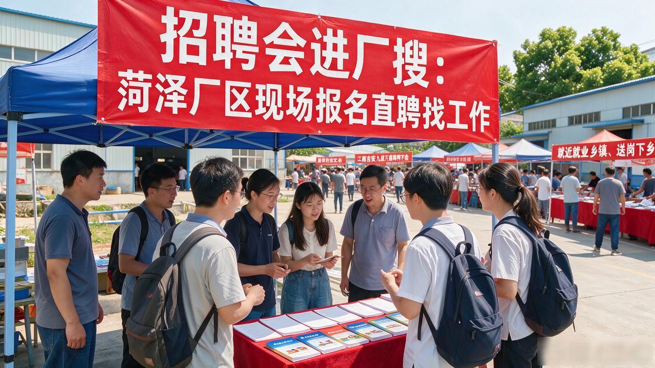 招聘会_菏泽招聘会 送岗下乡 就近高质量就业