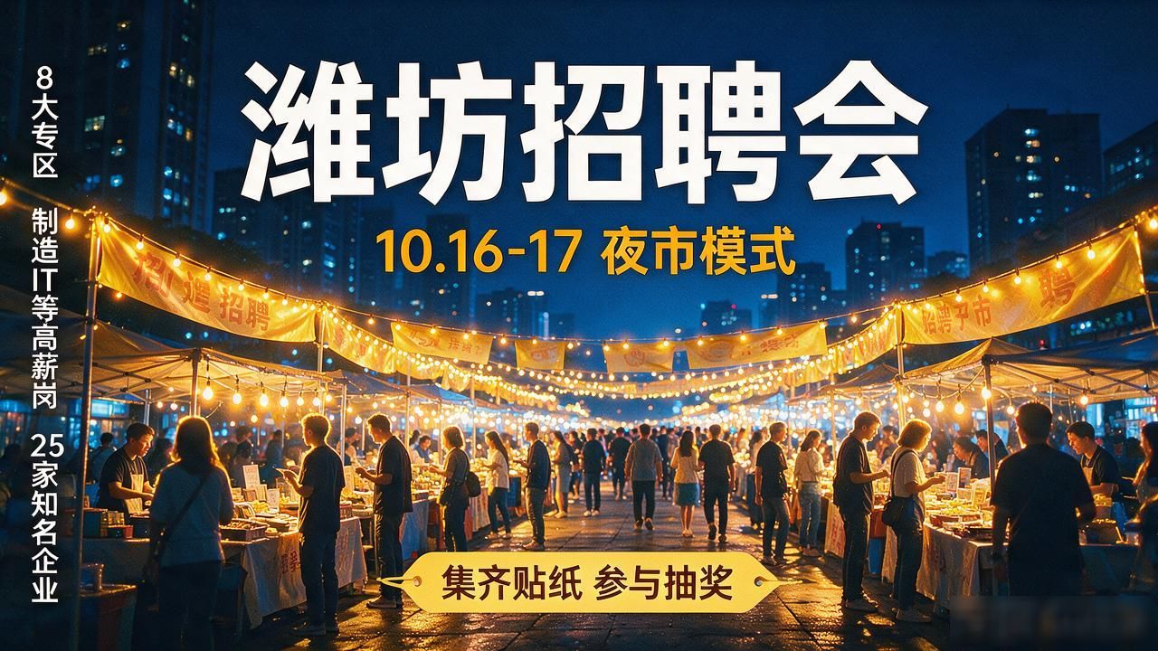 2026年金秋招聘月 潍坊 就业招聘会_招聘会_潍坊市文化艺术中心 南广场招聘会
