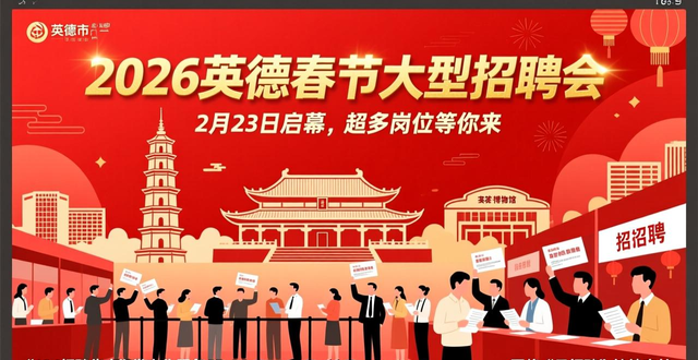 英德春节大型招聘会 2026年 家门口就业招聘月_招聘会