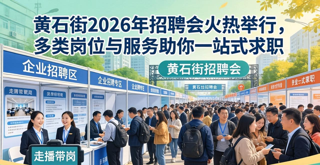 黄石街春风行动招聘会 江夏新月广场 就业援助月_招聘会