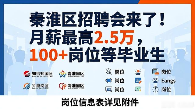 南京秦淮区国企招聘信息_秦淮区人社局高校毕业生招聘会_招聘会