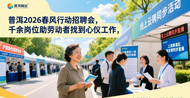就业援助季活动_普洱市2026年春风行动_招聘会