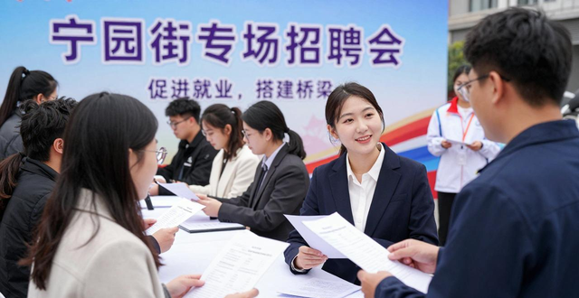 招聘会_宁园街专场招聘会_就业驿站进社区送岗服务