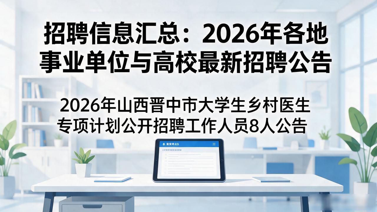 2026年事业单位招聘信息_招聘信息_事业单位招聘公告