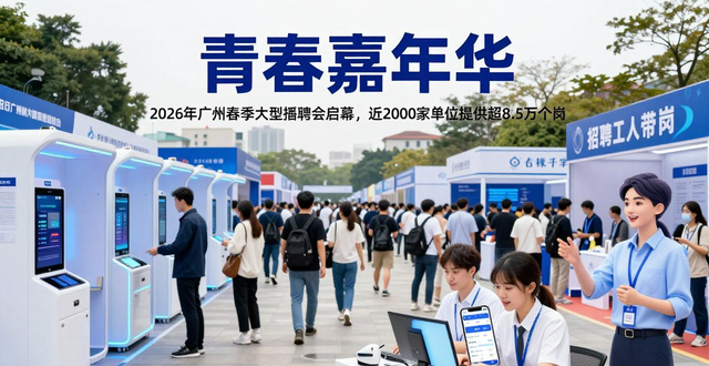百万英才汇南粤 2026年春季大型综合招聘会 广州广交会展馆D区_招聘会