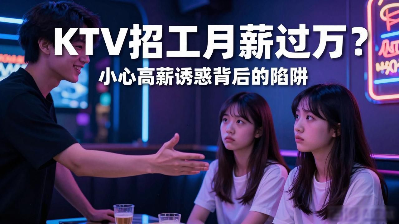 年轻女孩KTV工作真相_KTV高薪招工陷阱_招工