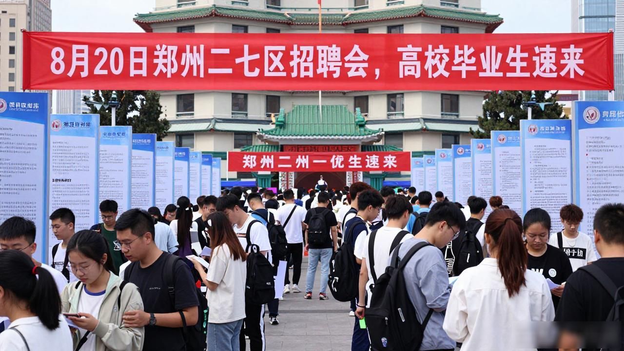 郑州市青年人才专场招聘会_郑州二七区百日千万高校毕业生专场招聘会_招聘会