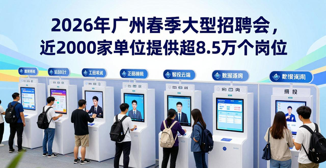 招聘会_百万英才汇南粤 2026年春季大型综合招聘会 广州广交会展馆D区