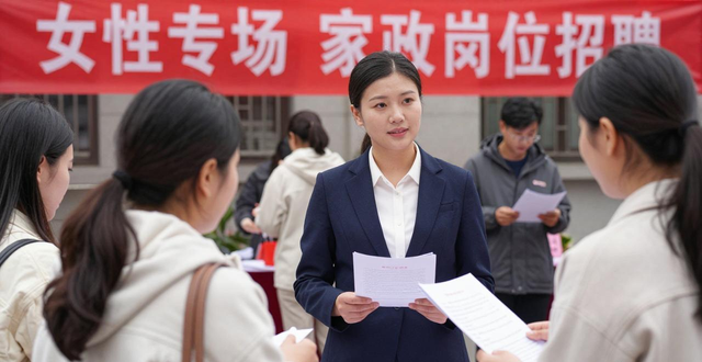 招聘会_巾帼家政进社区_家政专场招聘会