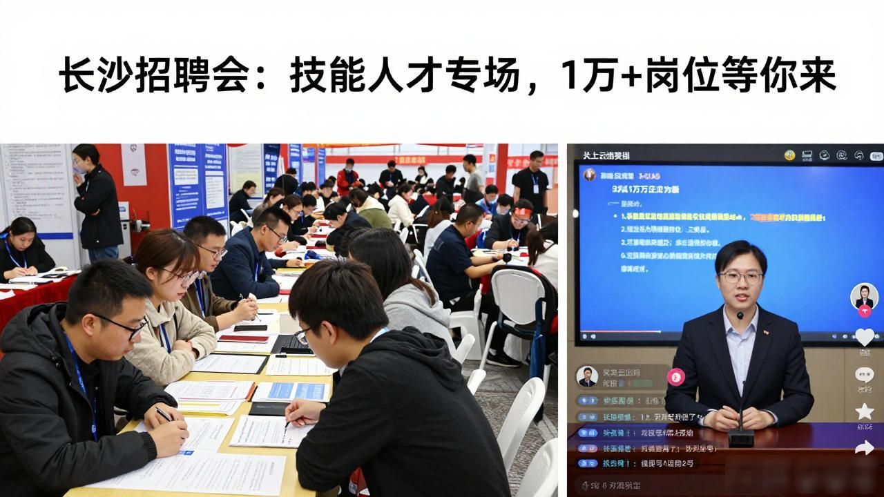 长沙技能人才招聘会_招聘会_长沙市人社局百日千万招聘