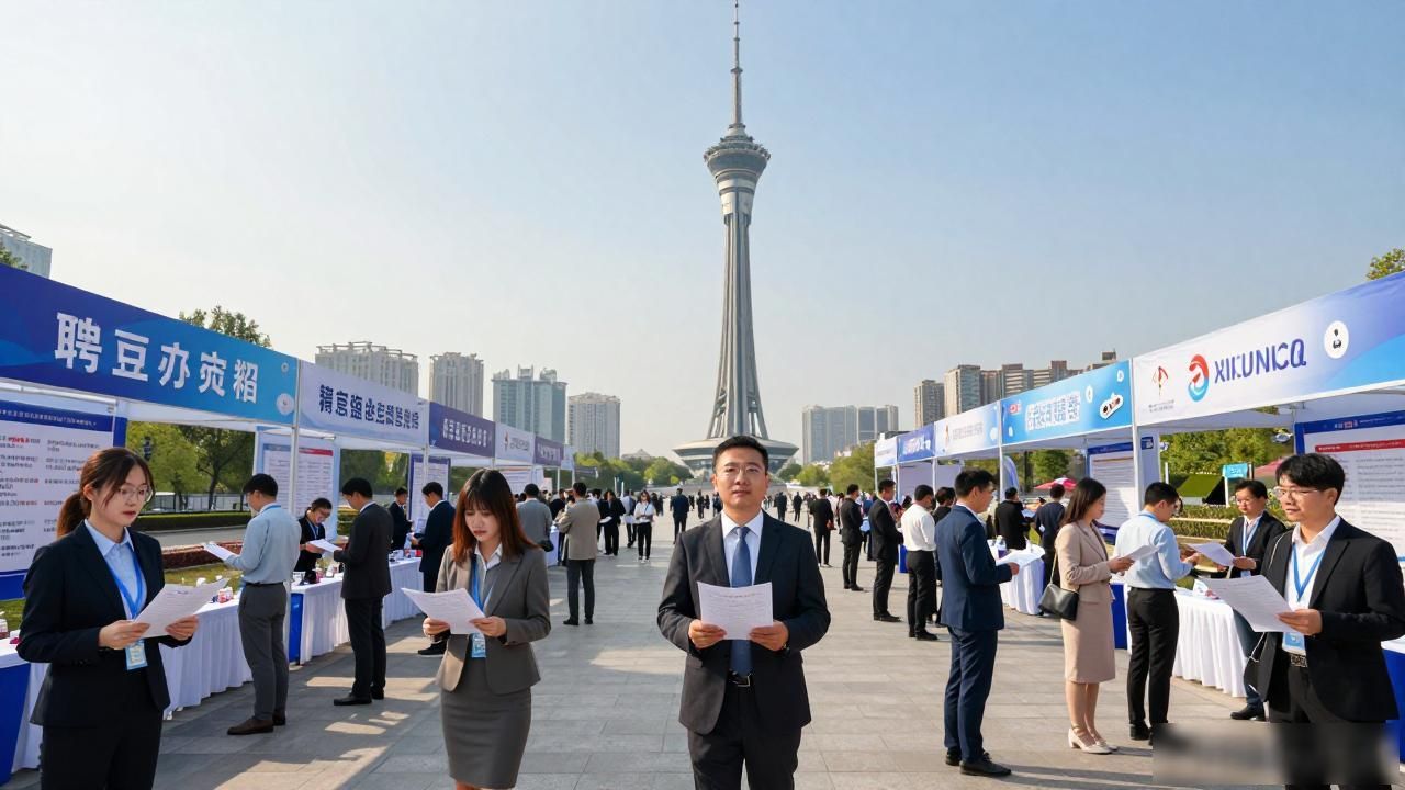 中原福塔广场招聘会_郑州经开区百日千万高校毕业生综合招聘会_招聘会