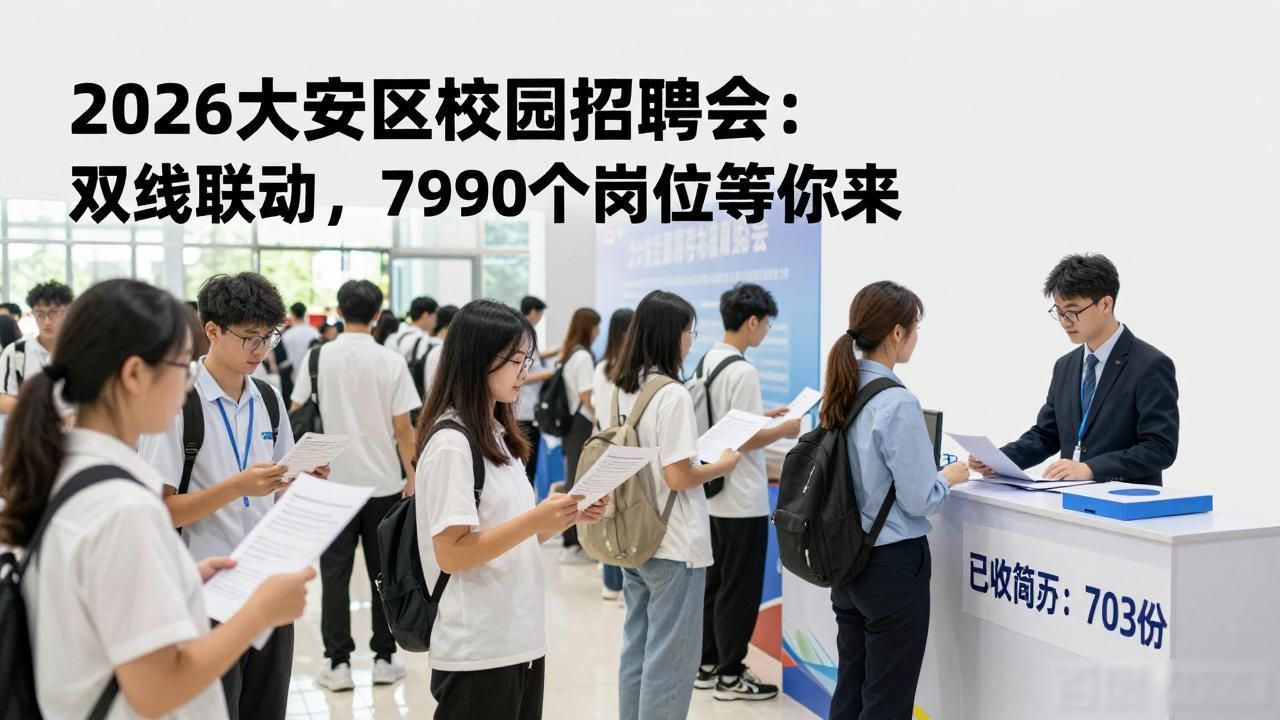招聘会_自贡大安区校园招聘会 208家企业 7990个岗位