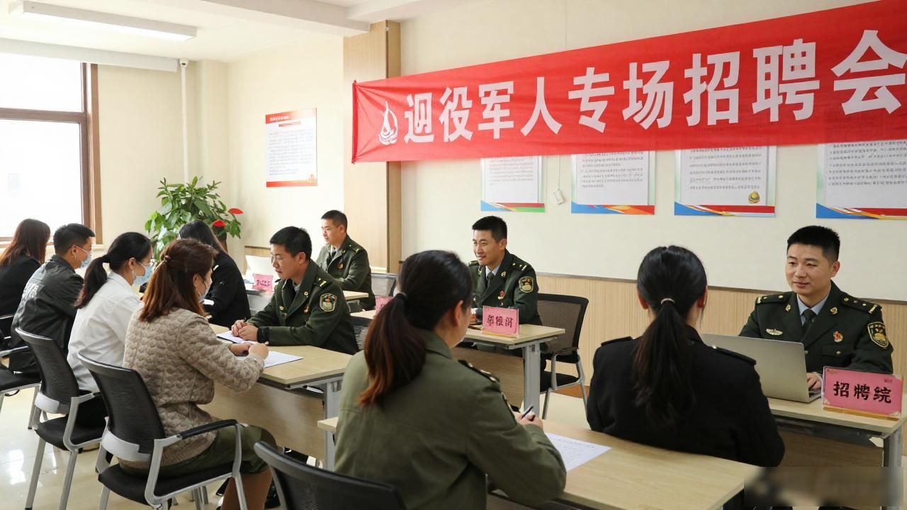 招聘会_退役军人专场招聘会_15分钟就业服务圈