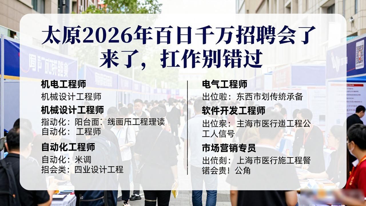 招聘会_太原市百日千万招聘会_2026年太原市招聘会