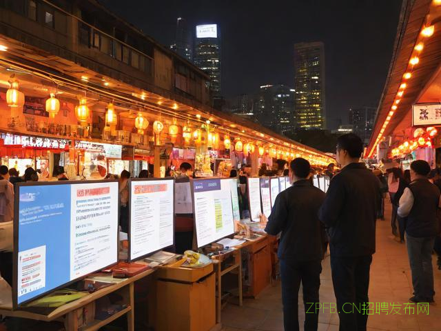 7月25日晚荆州市举办就业服务攻坚行动夜市招聘会，亮点多多